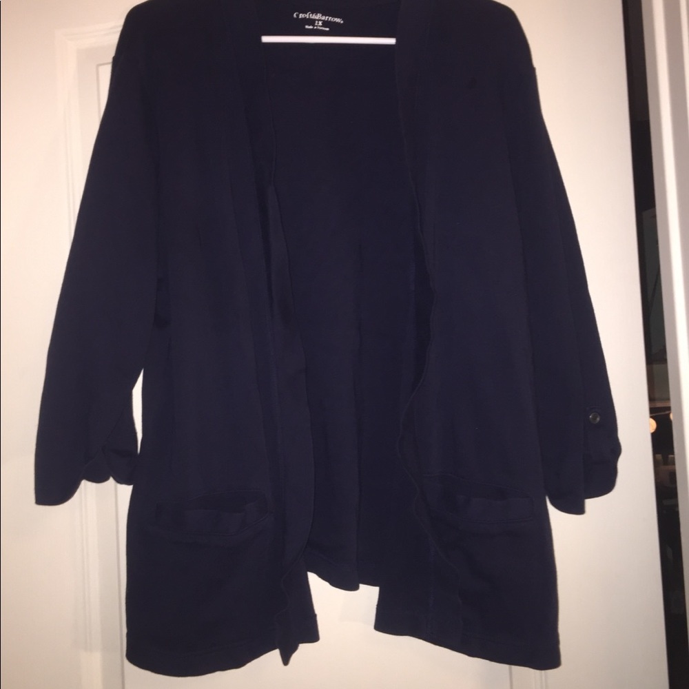 Jersey knit cardigan